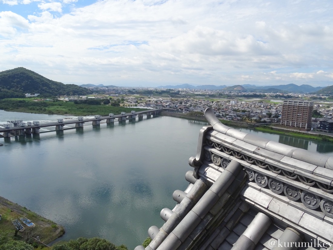 犬山城から木曽川2