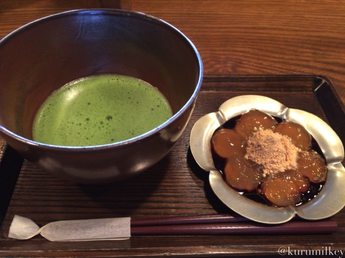 抹茶とわらび餅